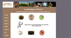 Desktop Screenshot of genetique.snv.jussieu.fr